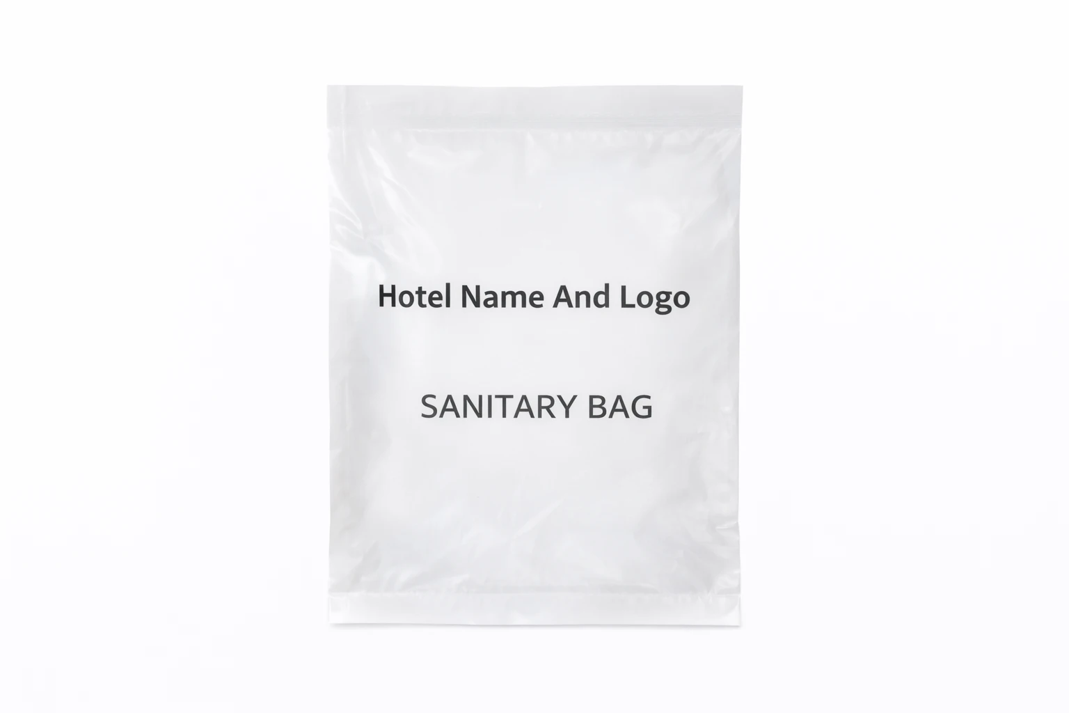 Hotel Sanitary Bag – Custom Branding with Hotel Name & Logo