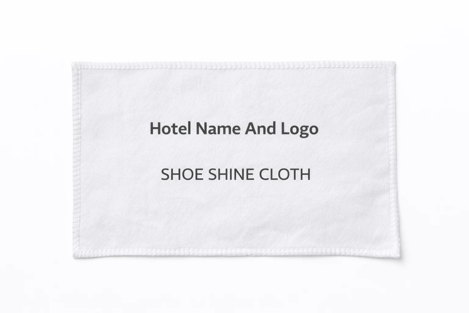Hotel Shoe Shine Cloth – Custom Branding with Hotel Name & Logo