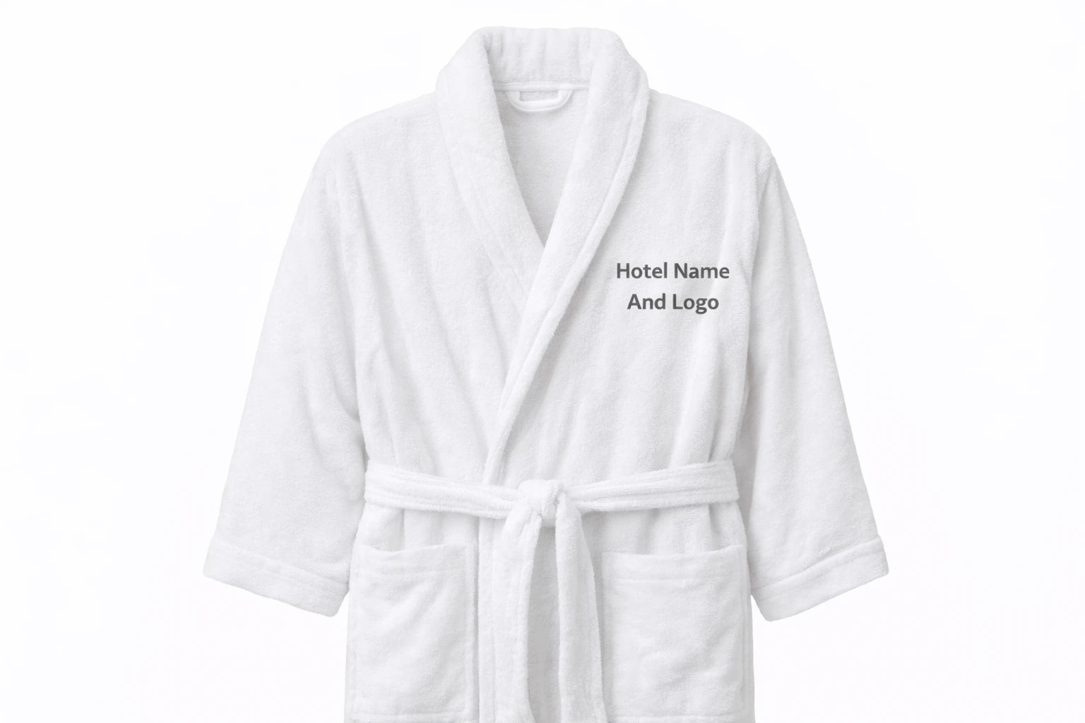 Hotel Bathrobe – Custom Branding with Hotel Name & Logo
