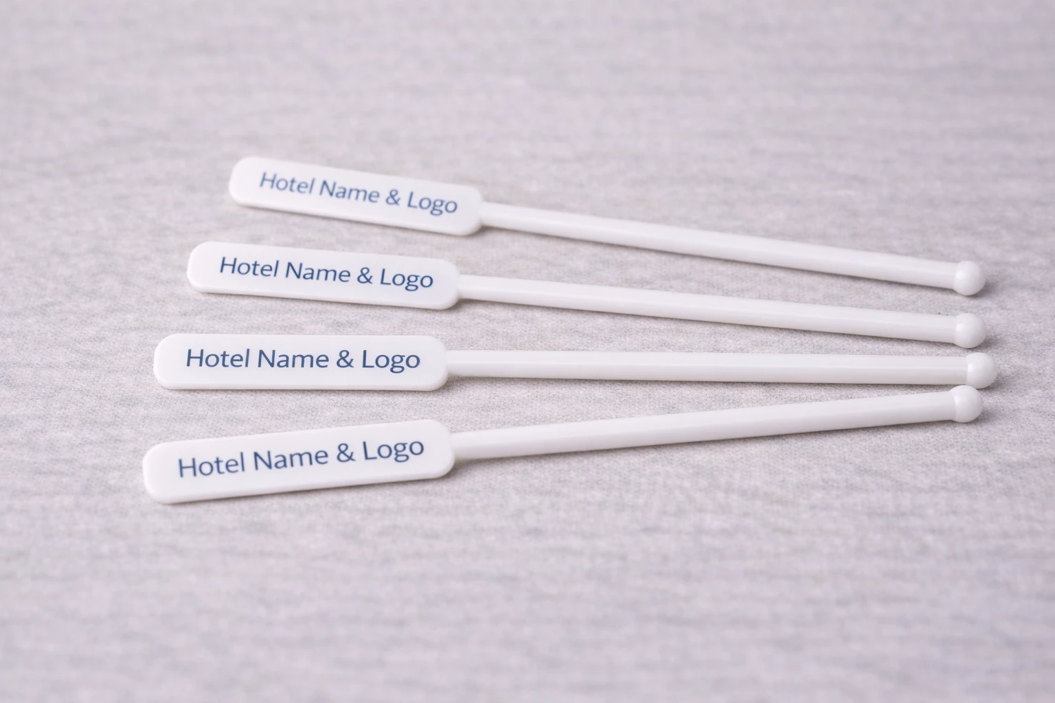 Hotel Stirrer Sticks – Custom Branding with Hotel Name & Logo