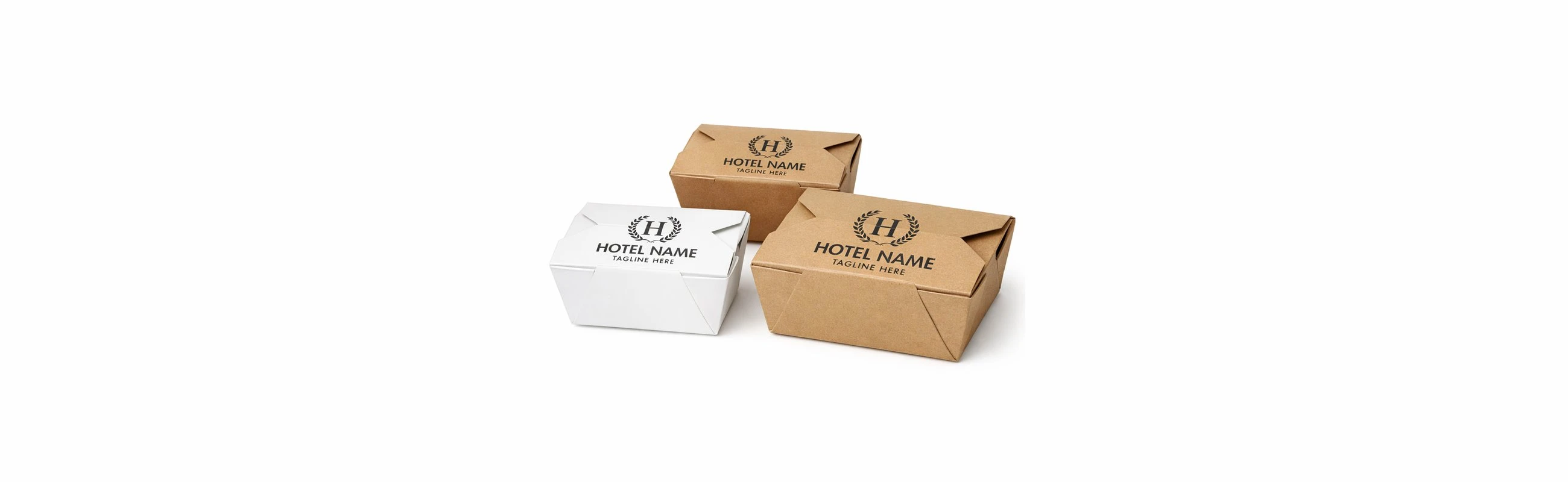 Takeaway Boxes – Custom Branding with Hotel Name & Logo