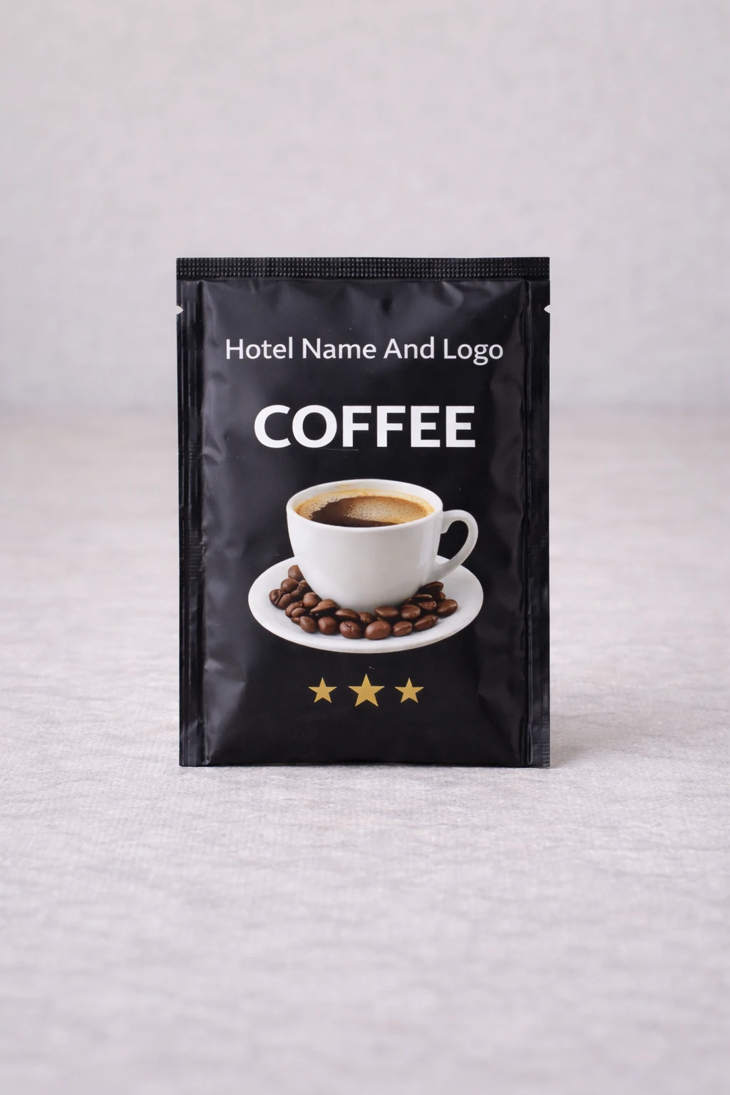 Coffee Sachets – Branding Hotel Name & Logo