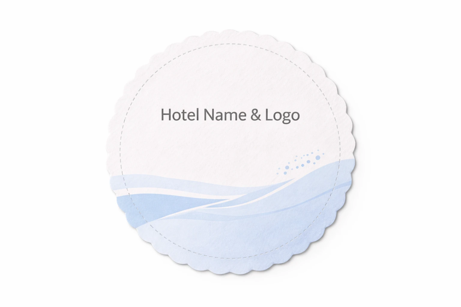 Coasters – Branding Hotel Name & Logo